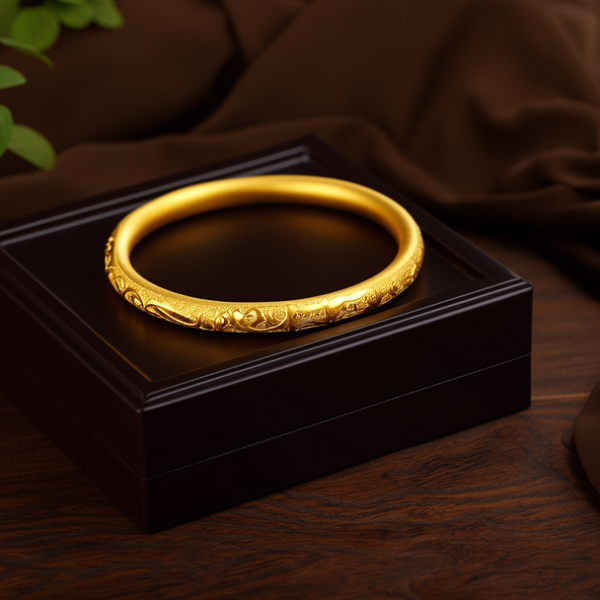金手镯盒子图片 金手镯盒子图片