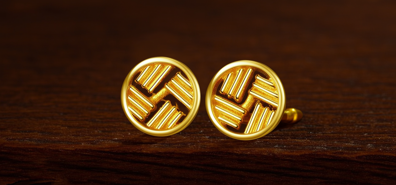 金耳钉图片大全