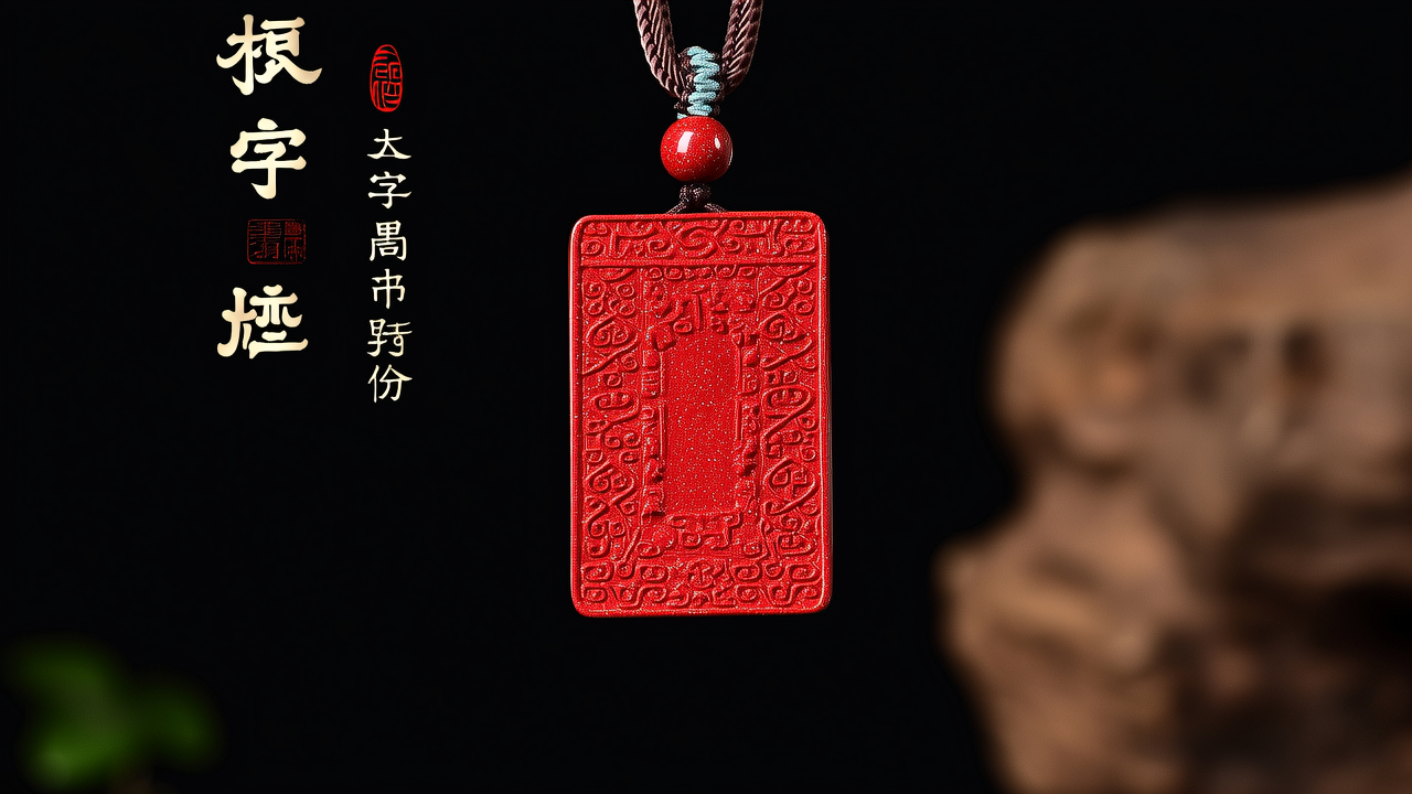 福字金吊坠图片 福字金吊坠图片