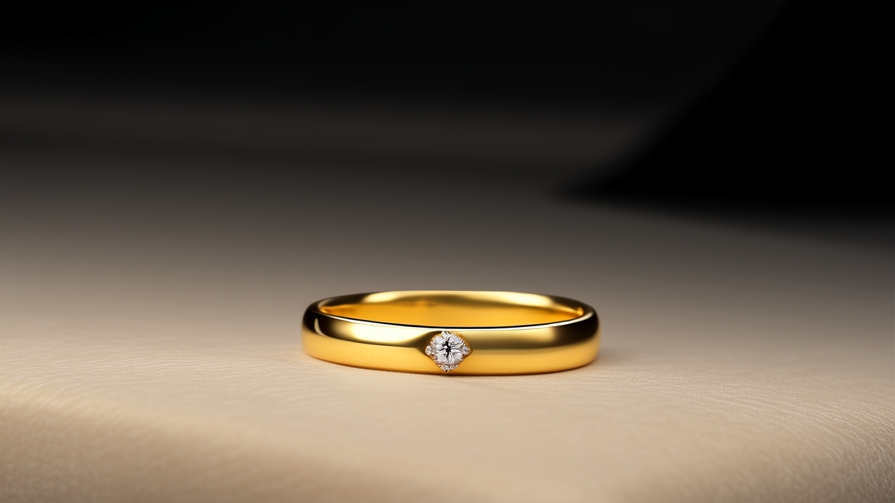 韩国纯金戒指图片