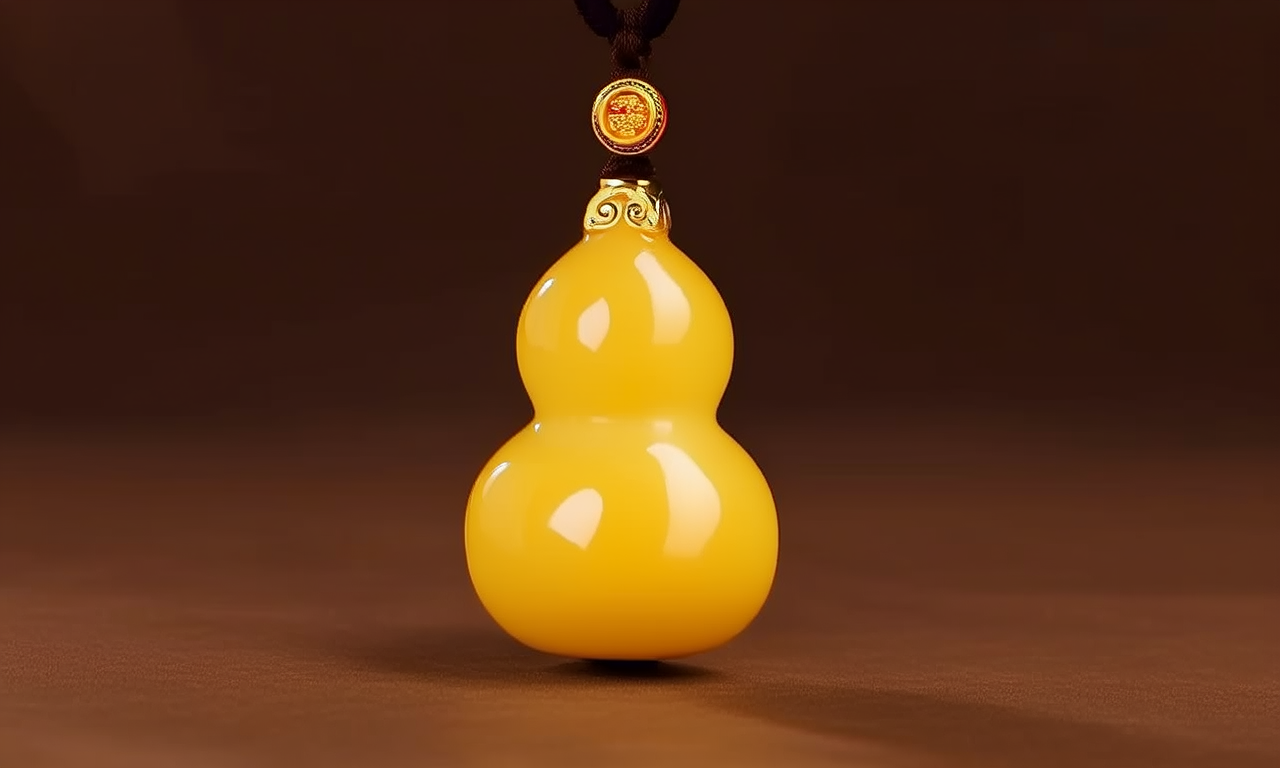 葫芦黄金吊坠图片