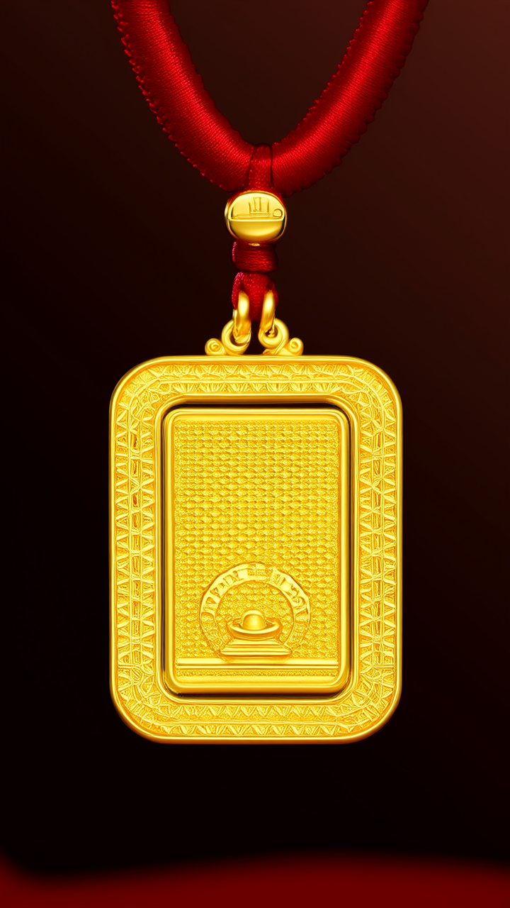 网红吊坠图片黄金