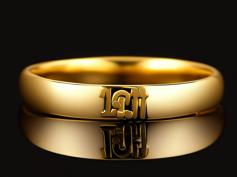 黄金情侣戒指图片