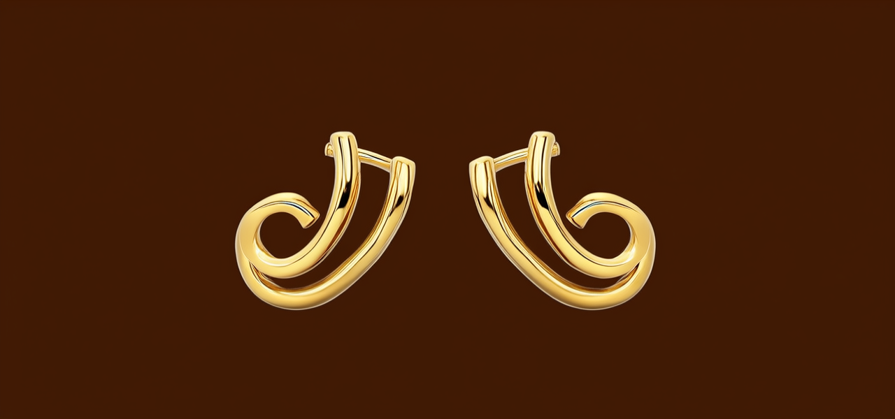 18k金耳线图片