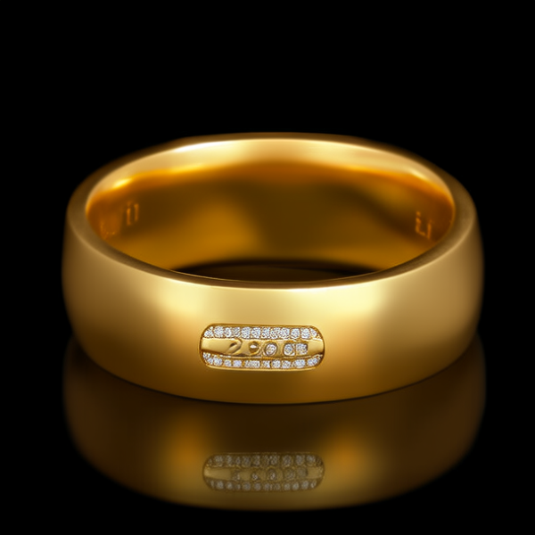 25克黄金戒指图片