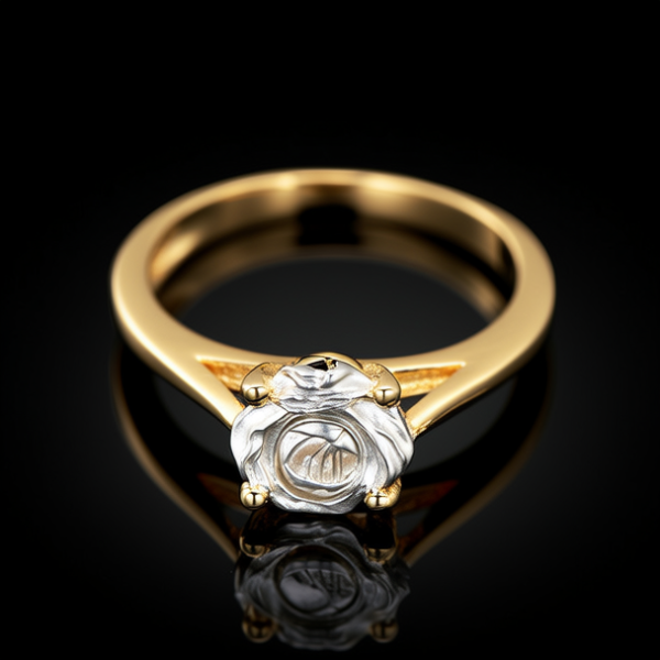 黄金戒指图片背景图