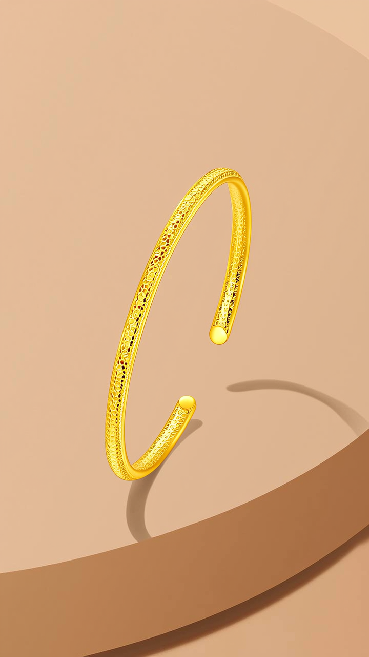 35克黄金手镯图片