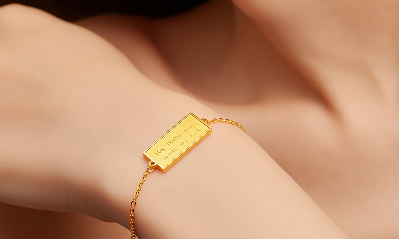 10克黄金手链图片