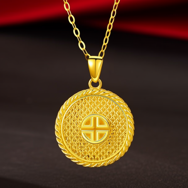 黄金项链吊坠款式图片