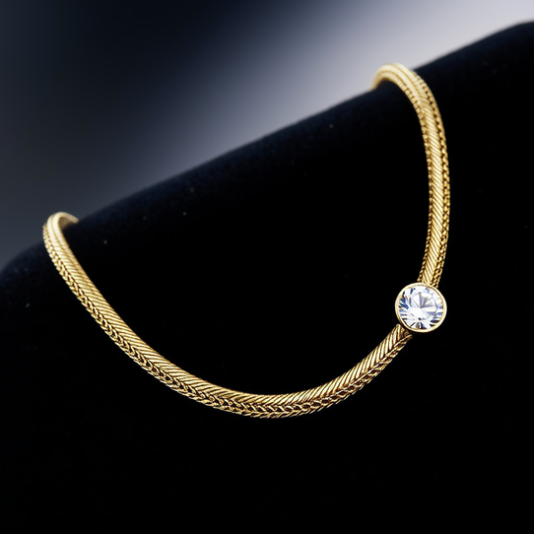 15克的黄金项链图片女