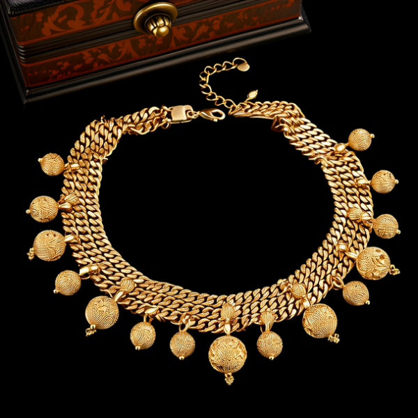 黄金项链200克图片