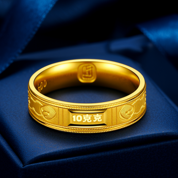 10克男士金戒指图片