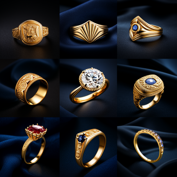 金戒指的图片大全大图